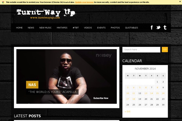 Soundwave theme site design template sample