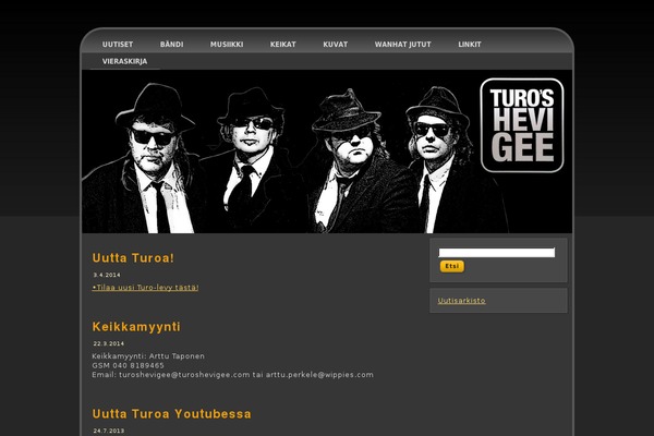 Typology theme site design template sample