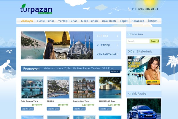 Travel_island theme site design template sample