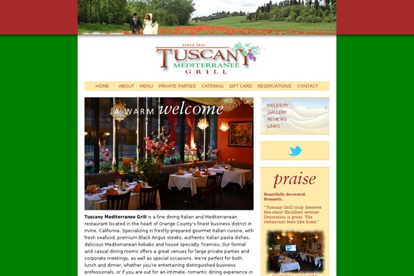 Tuscany theme site design template sample
