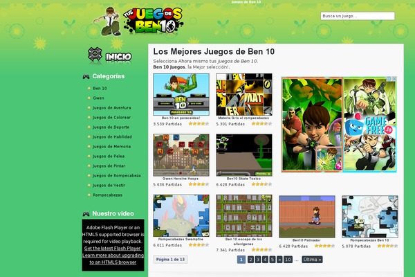 tusjuegosdeben10.org site used Juegos-all