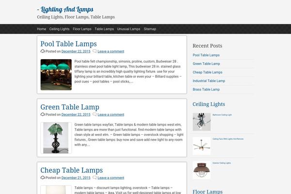 pacify theme site design template sample