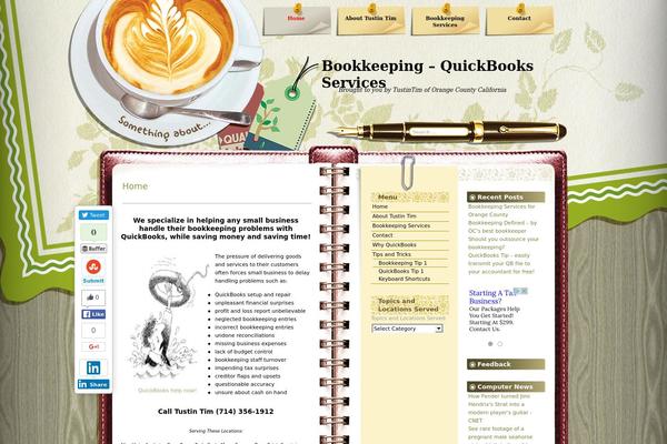 Coffee Desk theme site design template sample