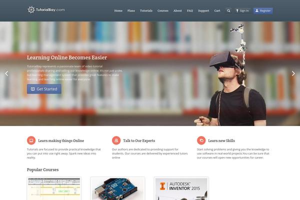 Academy theme site design template sample