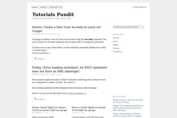 Thesis 1.8 theme site design template sample