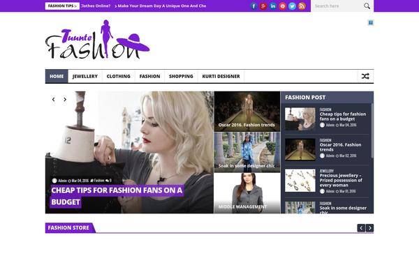 NanoMag theme site design template sample