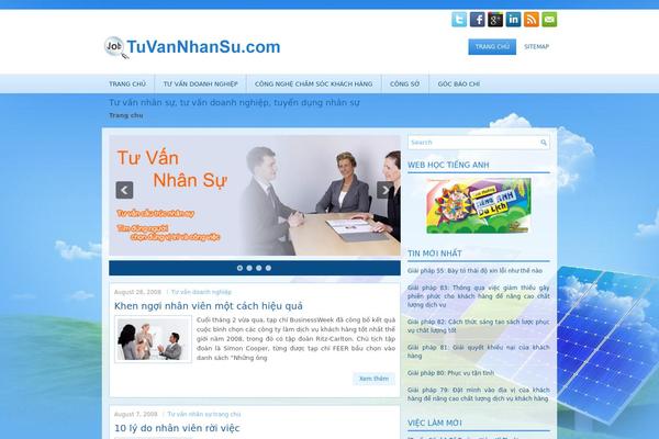Solar theme site design template sample