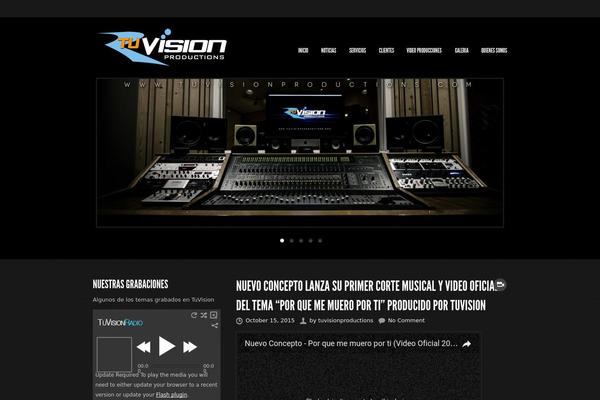 Musicpro theme site design template sample
