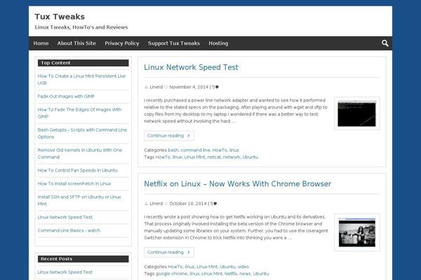 tuxtweaks.com site used Genbu