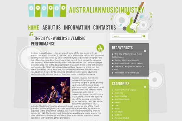 Music theme site design template sample