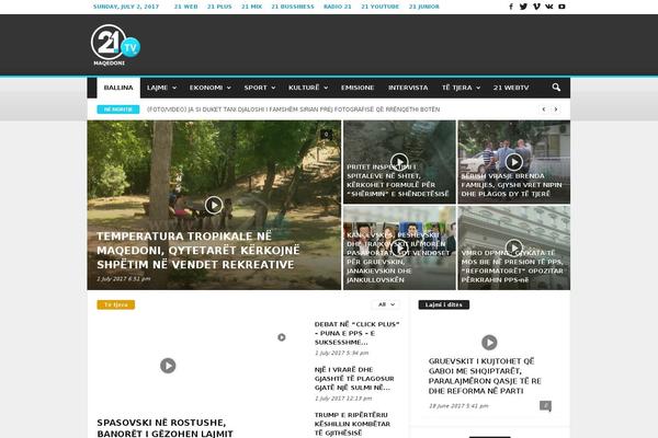 Newspaper theme site design template sample