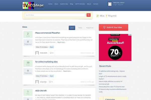 Ideas theme site design template sample