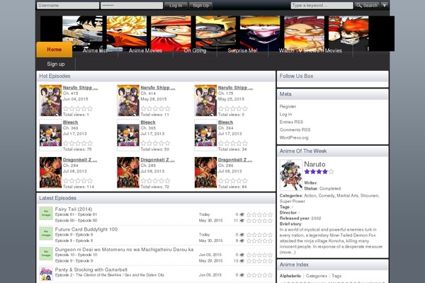tvanimeflix.net site used Glossy-bright
