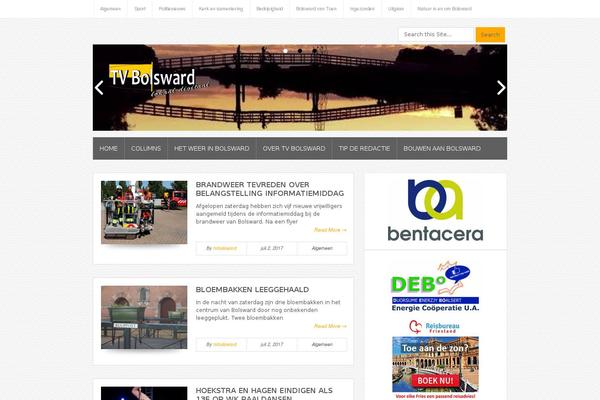 Bloggie theme site design template sample
