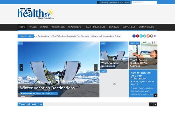 SaladMag theme site design template sample