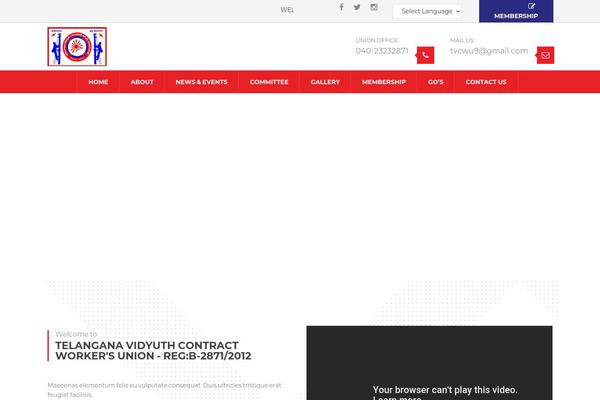 Site using HTML5 Video gallery and Player plugin