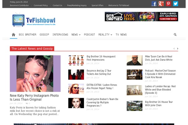 tvfishbowl.com site used Personal-one