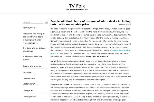 tvfolk.net site used Flat Shop lite