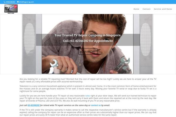 Clean Retina theme site design template sample