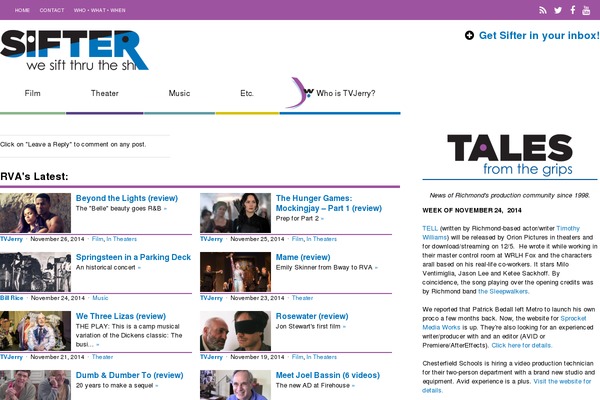 The Gossip theme site design template sample