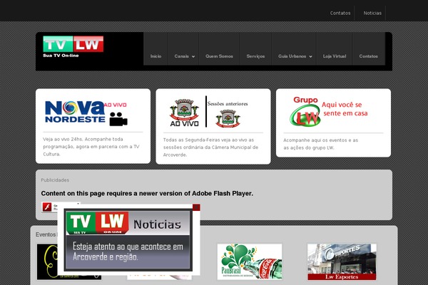 tvlw.com.br site used Memento