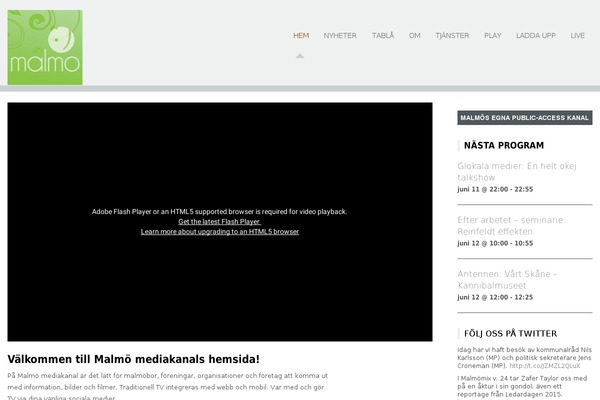Site using Responsive Video plugin