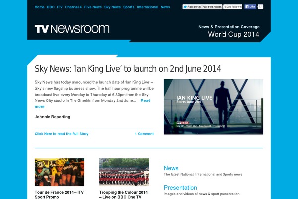tvnewsroom theme websites examples