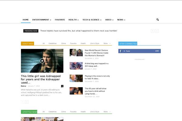 Site using Theia-post-slider plugin