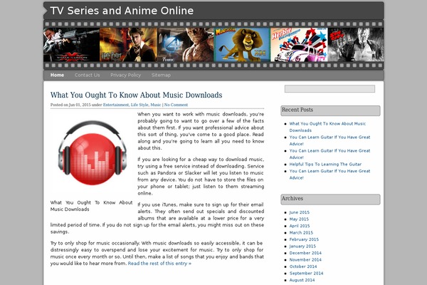 Movie World theme site design template sample