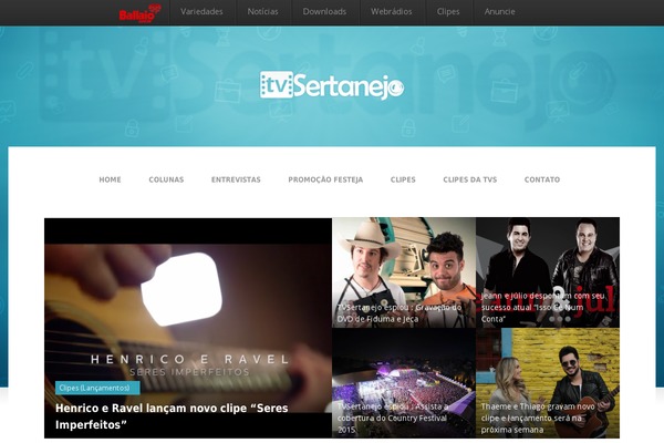 Tv theme site design template sample