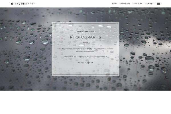 Photography theme site design template sample