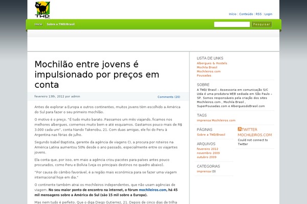 Site using Flickr Gallery plugin