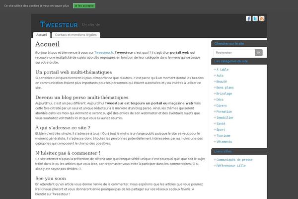 tweesteur.fr site used Mantra Child