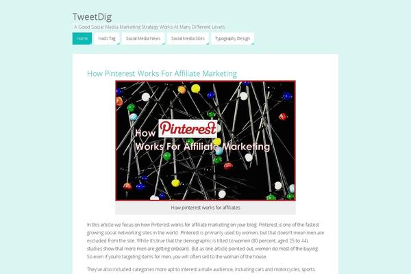 tweetdig.com site used Parabola
