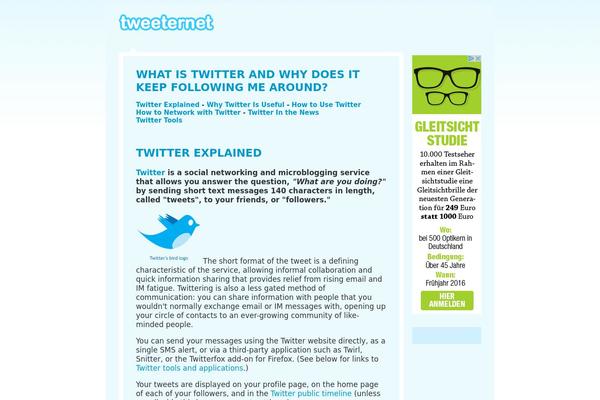 tweeternet.com site used Freshtweet
