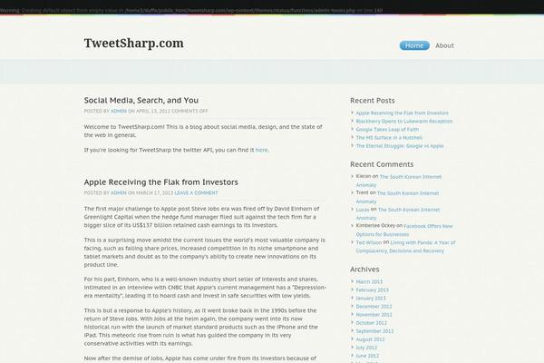 Statua theme site design template sample