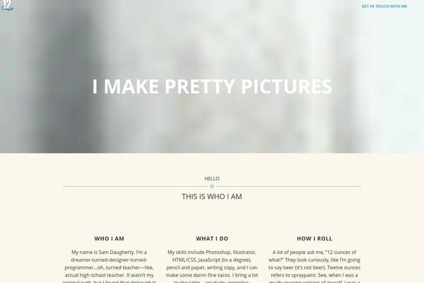 Aperture theme site design template sample