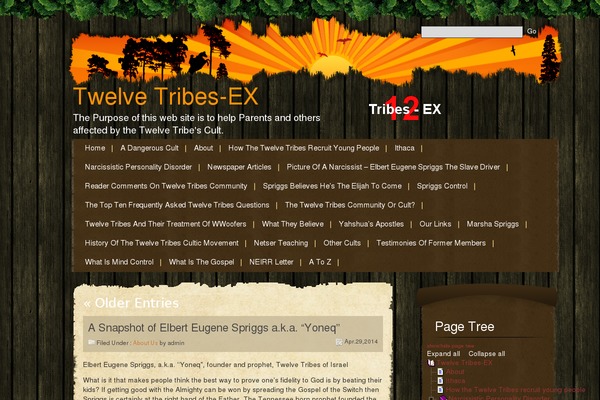 Tree House theme site design template sample