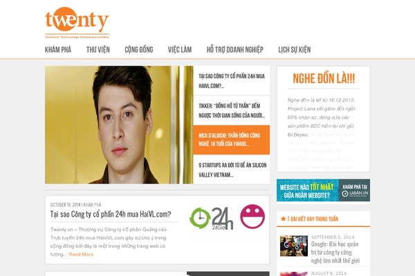 twenty.vn site used Flatbase