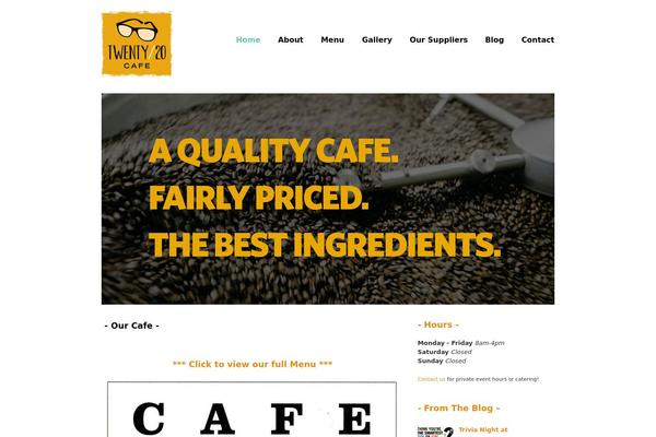 twenty20cafe.com site used Twenty20