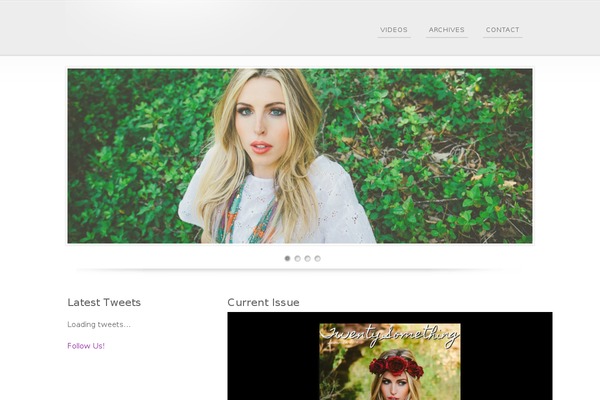 Flipblog theme site design template sample