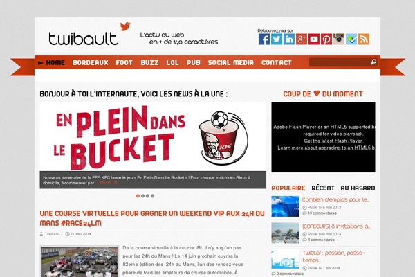 twibault.com site used Reporter