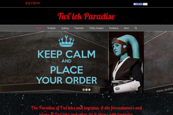 Total theme site design template sample