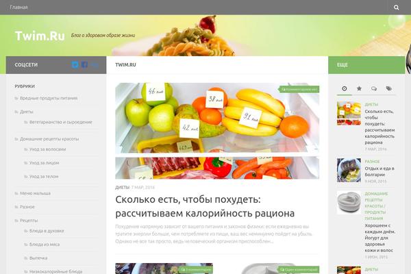 Hueman Child theme site design template sample