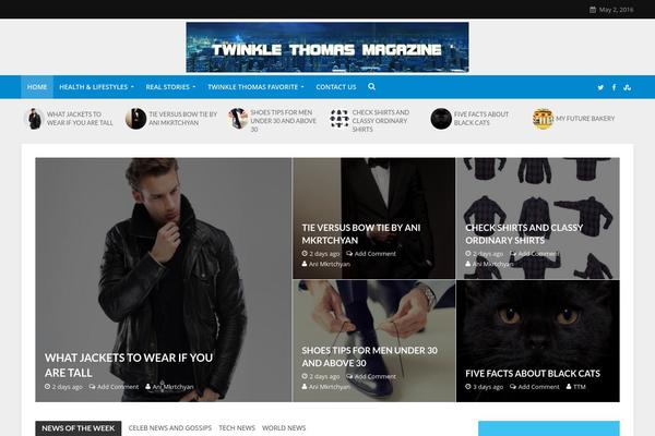 Elemin theme site design template sample