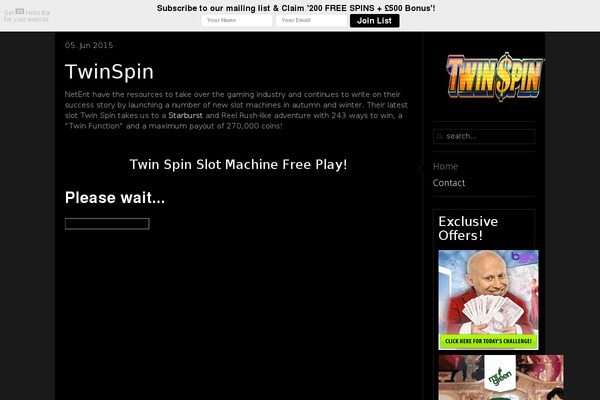 twinspinslot.co.uk site used Showroom