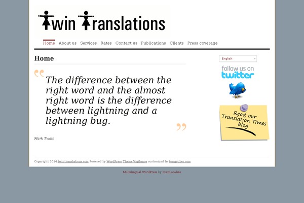 Vigilance theme site design template sample