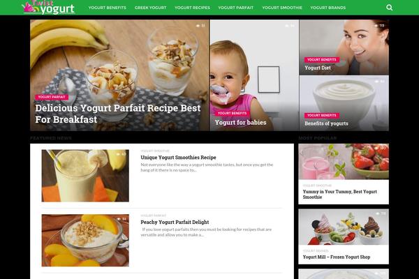 Flex Mag theme site design template sample