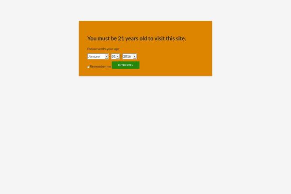 Site using Age Verify plugin