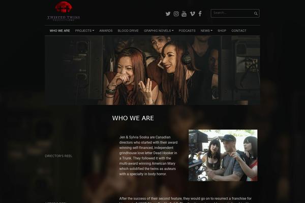 Coral Dark theme site design template sample